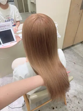 セミロング ✨艶々ベージュカラー 🫧/ Ririkaのヘアスタイル