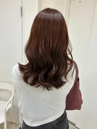 セミロング カラー レイヤー/ヘアセット 💐nao.のヘアスタイル