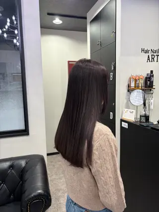 ロング カラー 友滝 真菜美のヘアスタイル