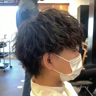 ショート パーマ メンズ メンズ特化美容師/ 藤戸 椋のヘアスタイル