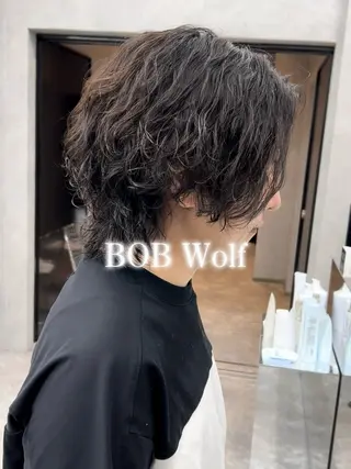 ミディアム カラー パーマ メンズヘアのカリスマ 北地　空のヘアスタイル
