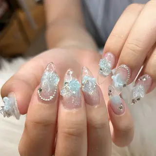 ネイル FOINAIL 🎀長さだし🎀のネイルデザイン