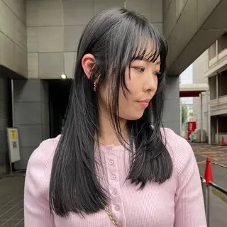 ミディアム たおちゃん／レイヤー ／透明感カラーのヘアスタイル