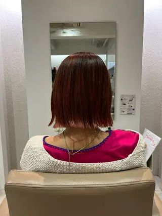 ミディアム カラー 池田 愛のヘアスタイル