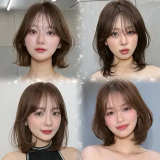 ミディアム 阿比留 奨太のヘアスタイル