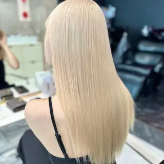 ミディアム カラー パーマ メンズ キッズ ⭐️ハイトーン⭐️ 💕SAKURA💕のヘアスタイル