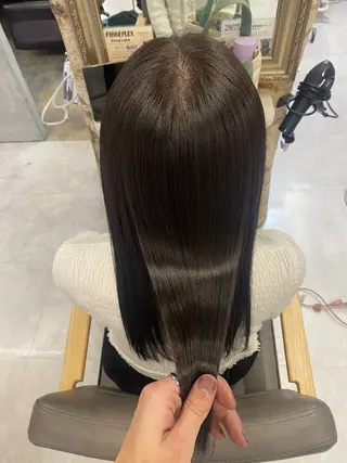ロング 髪質改善特化美容師 酸性ストレート近藤俊のヘアスタイル