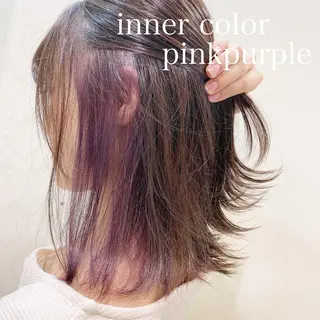 ミディアム カラー 【育休中】EARTH 荒井店HARUNAのヘアスタイル
