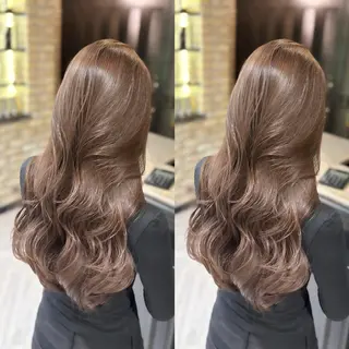 ロング 🎀レイヤー/まろ ベージュ🎀飯田啓奨のヘアスタイル