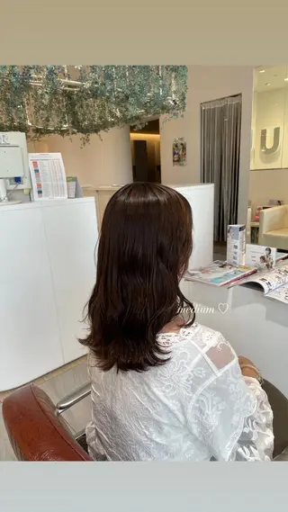 ミディアム Zina /半個室 サロン .⋆𝜗𝜚のヘアスタイル