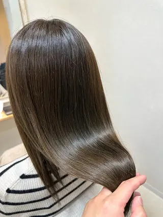 セミロング カラー 池田 雄太 ✨美髪縮毛矯正✨のヘアスタイル