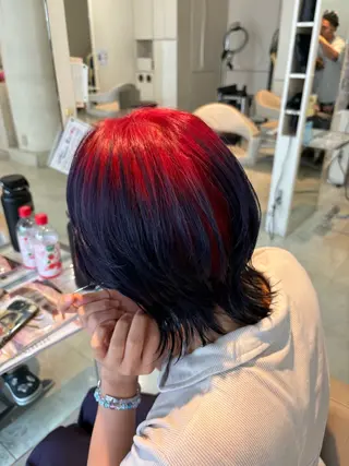 ミディアム カラー 小森 永のヘアスタイル