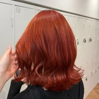 ミディアム カラー ヘアアレンジ キヨミ 韓国レイヤーカットのヘアスタイル