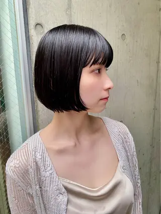 ショート カラー 似合わせレイヤー/ ケアパーマ/高倉のヘアスタイル