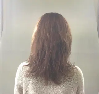 セミロング カラー 池原 寛之のヘアスタイル