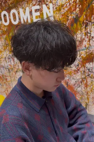 パーマ メンズ 鈴木 涼のヘアスタイル