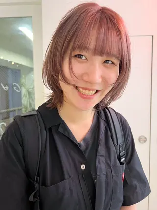 ミディアム 朝が楽になるパーマ /ミリヤのヘアスタイル