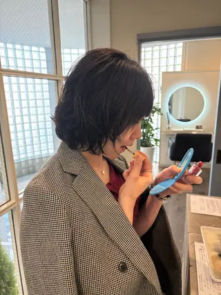 ミディアム パーマ 樅木 恒毅のヘアスタイル