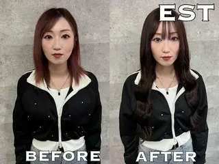メンズ ロング ヘアアレンジ カラー エクステ MORI エクステMARIKAのヘアスタイル