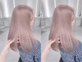 ロング あち⭐️梅田美容室｜ ハイトーン｜レイヤーのヘアスタイル