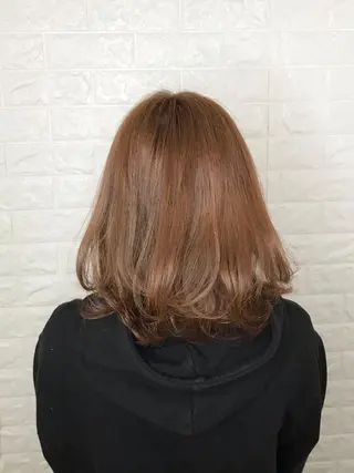 ミディアム カラー 髪質改善縮毛矯正 美容師✂️山崎竜二のヘアスタイル