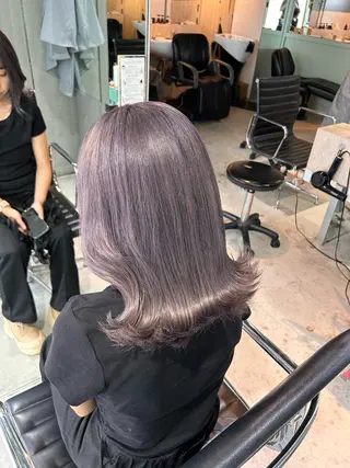 セミロング カラー 大阪美容室 Rioのヘアスタイル