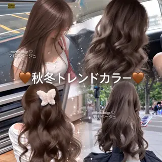 カラー Airi/ブリーチ なし艶カラー♡のヘアスタイル