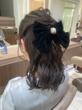ミディアム ヘアアレンジ 韓国ヘアメイク🎀/ 縮毛矯正✨山本媛香のヘアスタイル