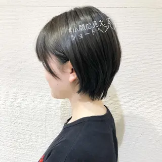 ショート カラー 似合わせ/レイヤー /ボブ/新谷のヘアスタイル