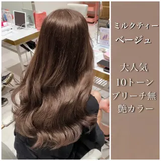 セミロング カラー ナチュラル韓国ヘア 🇰🇷塚田凌太のヘアスタイル