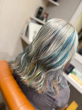 セミロング カラー YAP！HAIR トコツメアヤノのヘアスタイル