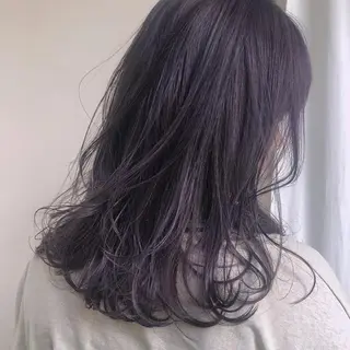 ロング カラー パーマ 久次米智人/艶/美髪 /透明感カラーのヘアスタイル