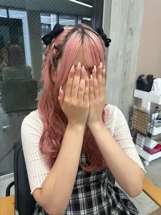 ロング RINO‎🤍🎀 𝑏𝑒𝑙𝑡𝑎のヘアスタイル