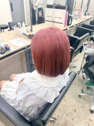 ショート カラー ʚNANAɞブリーチ カラー/透明感/赤羽のヘアスタイル