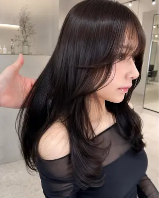 ミディアム カラー 🦋韓国風レイヤー/ 艶髪矯正🦋凛太郎のヘアスタイル