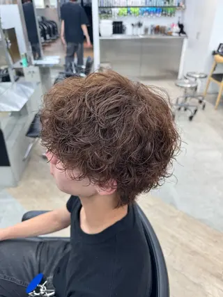 カラー パーマ メンズ ☀️メンズパーマ☀️ /栄/濵﨑新成のヘアスタイル