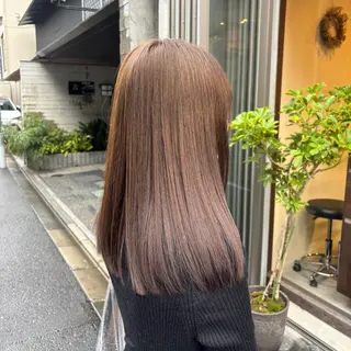 ミディアム ストパ,カラーモデル 募集🌼/星山沙希のヘアスタイル