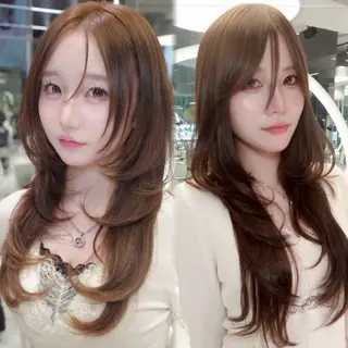 ロング 【大宮】一日限定 ハイレイヤーカットのヘアスタイル