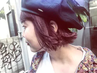 カラー 💓パーマ，💗 レイヤーカットのヘアスタイル