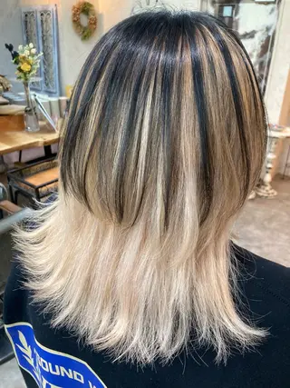 ミディアム カラー 田中 健太郎のヘアスタイル