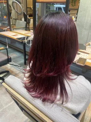 カラー 💎HYUGO❄️ 縮毛矯正/ハイトーンのヘアスタイル