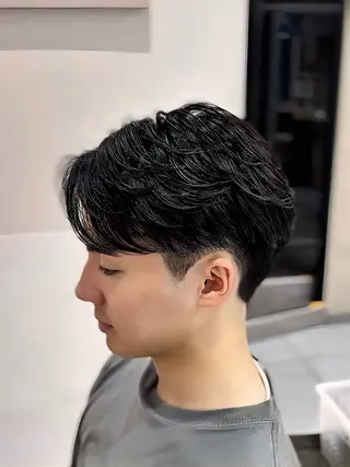 ミディアム パーマ メンズ 🔮メンズ縮毛矯正 メンズパーマ💎竹永のヘアスタイル