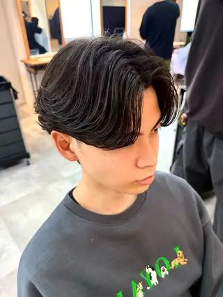 ショート パーマ メンズ 石田 翔琉のヘアスタイル