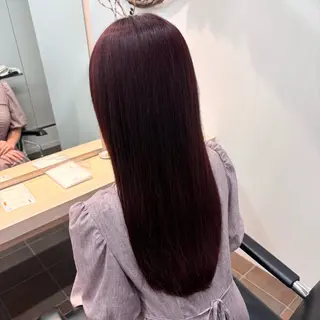 ロング カラー パーマ/レイヤー かどたはるなのヘアスタイル