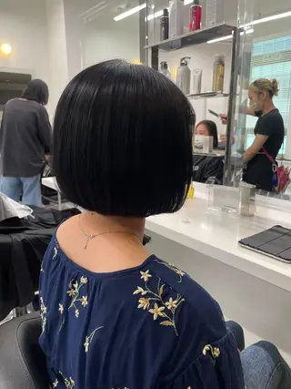 ミディアム カラー パーマ ヘアアレンジ メンズ キッズ ネイル マツエク・マツパ アイブロウ 🦋縮毛/韓国レイヤ ー/透明感カラー🦋のヘアスタイル