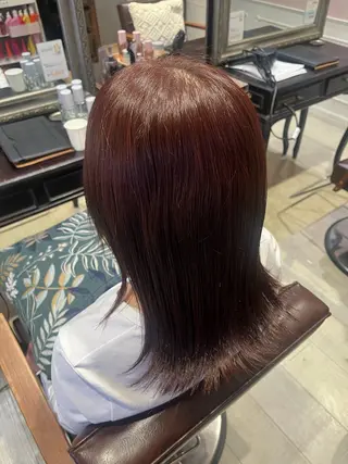 カラー 透明感カラー yuzuna♩のヘアスタイル