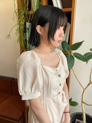 ショート カラー 似合わせレイヤー/ ケアパーマ/高倉のヘアスタイル