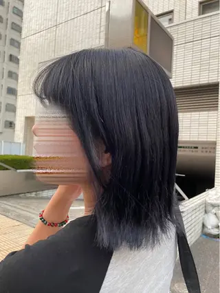 ミディアム カラー 💜Rebre** Mayu💜のヘアスタイル