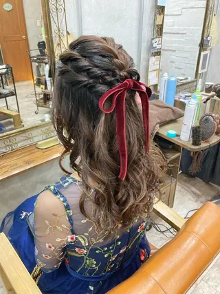 ヘアアレンジ カット スパのヘアスタイル