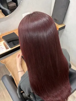 カラー 縮毛矯正/ 豊島怜のヘアスタイル